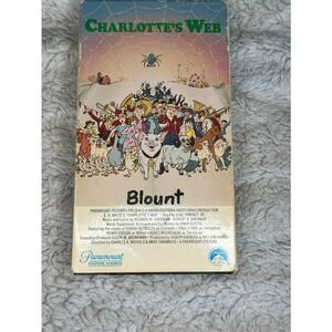 Charlotte's Web VHS Tape Paramount Home Video Animated Movie Classic‎